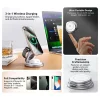 3-in-1 Foldable Magnetic Wireless Charging Stand with 15W Fast Charging Compatible with iPhone, Apple Watch, and AirPods