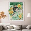 【Limited Stock Sale】Peony Girl-14CT Stamped Cross Stitch Egyptian Cotton 49*59cm/19.29*23.23in tapestrymarket