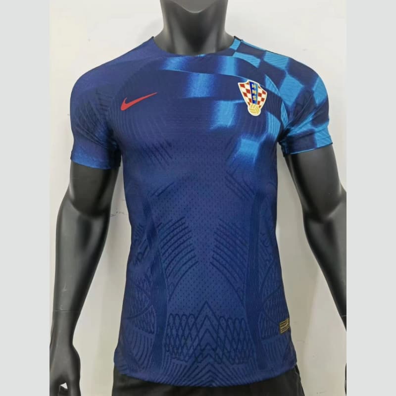 2022 Player Version Croatia Soccer Jersey Away