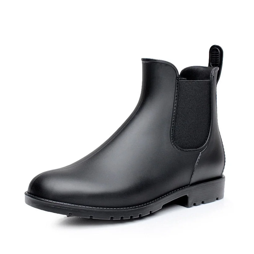 Men Rain boots man Chelsea boots male Ankle boots men Casual Boots Men rubber rain shoes Waterproof Best-selling style