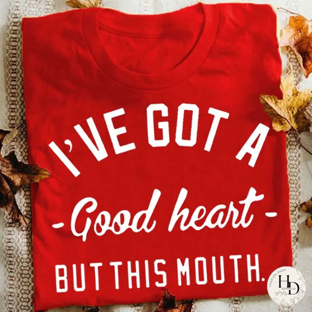 Casualwear Letters printed Shirts for Women Crew neck Tees Tops Summer Short Sleeves Women