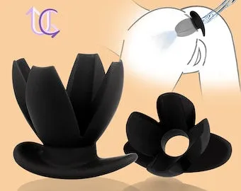 Silicone Anal Dilator , Hollow Petal Tunnel Butt Plug , Anal Expander ,  Vaginal Speculum