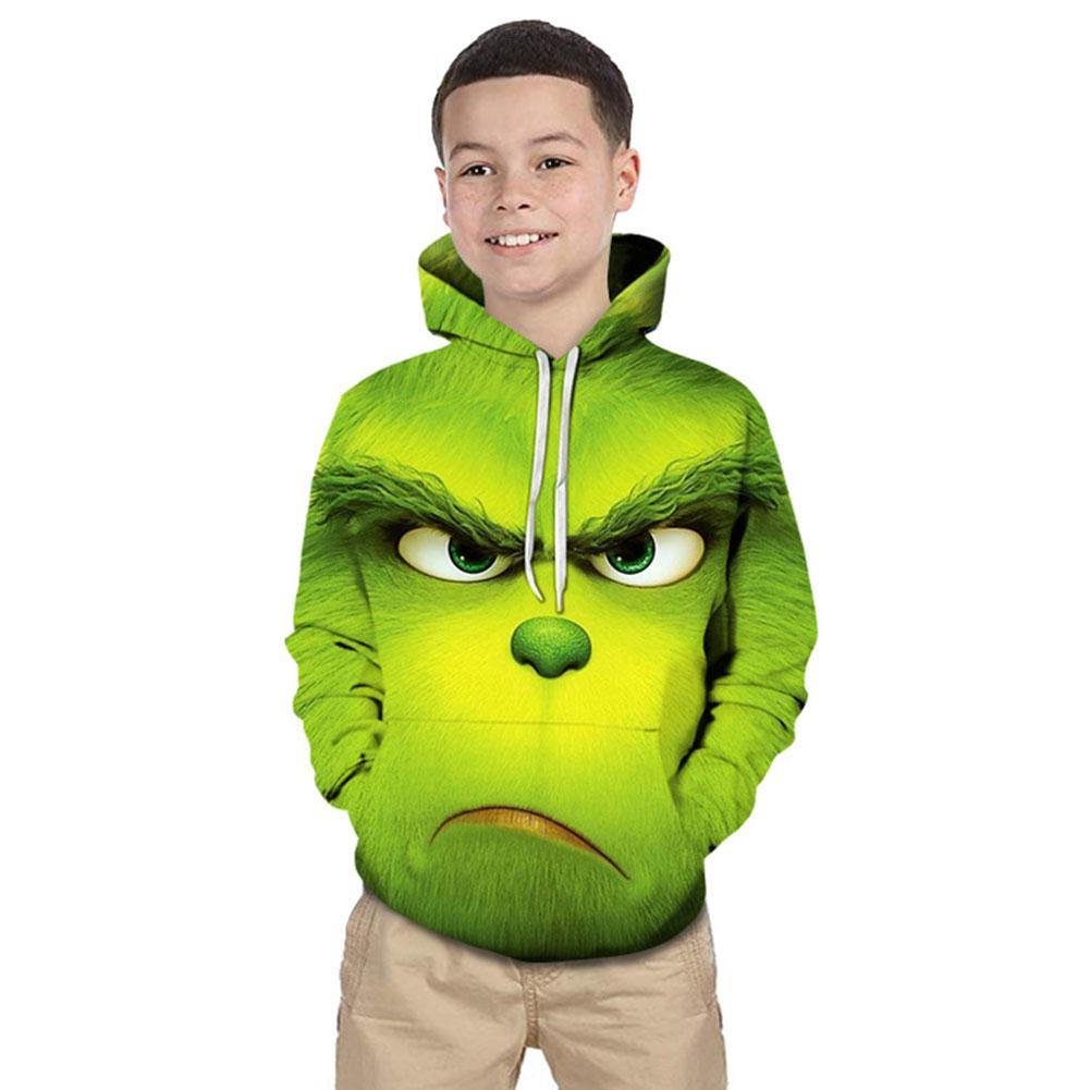 The Grinch Der Grinch Hoodie Sweatshirt Pullover mit Kaputze für Kinder