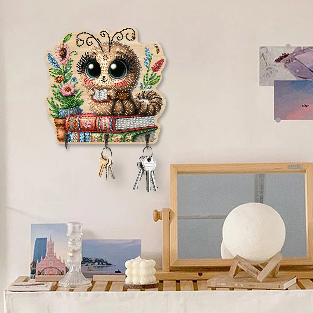 DIY Bee 3 Hooks Diamond Painting Pet Hook Rail Diamond Art Hanging Hooks