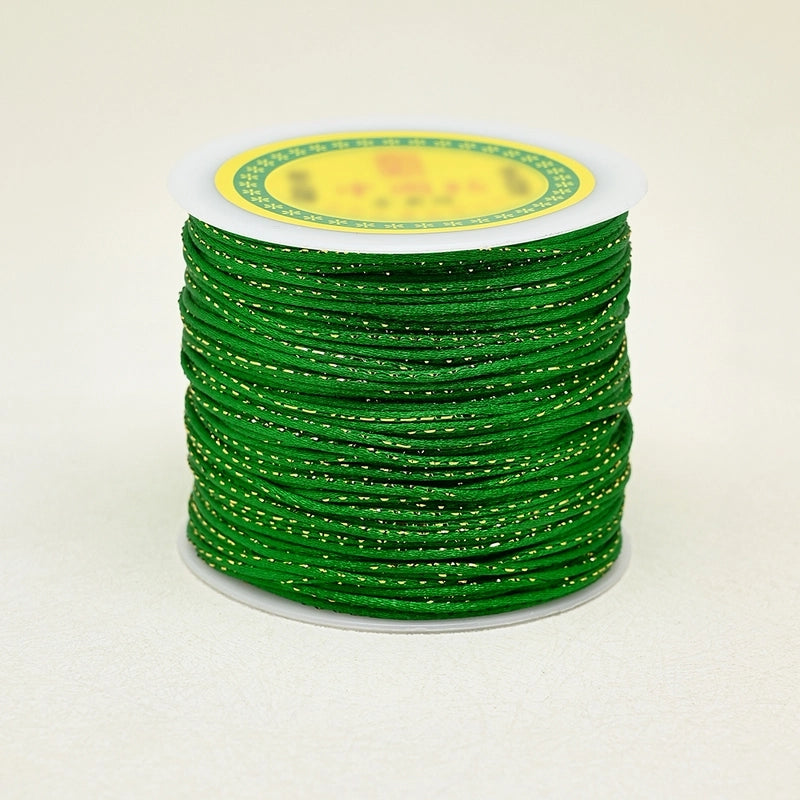 1 Roll/Package Nylon Gold Wire Cord String Wire Diameter: 1.5mm Jewelry Accessories Rope
