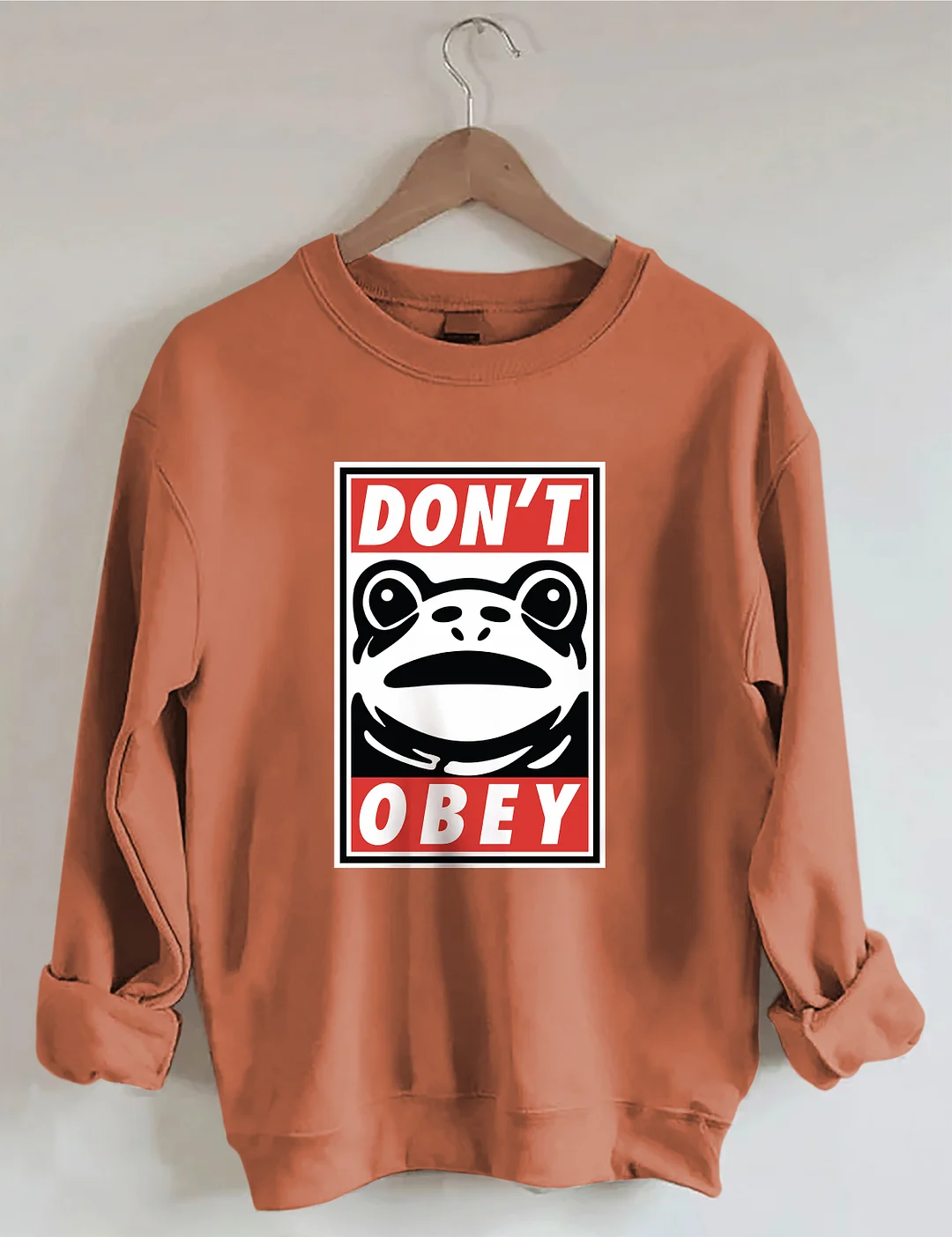 Portland Frog Demands That You Don't Obey Sweatshirt