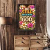 Be Still Full DIY 5D Round Drill Diamond Art Kits Large Size 40*60cm Diamond Dots Paintings Picture Arts Craft Diamond Crystal Rhinestones Painting Kits for Adults/Beginners Gift Idea