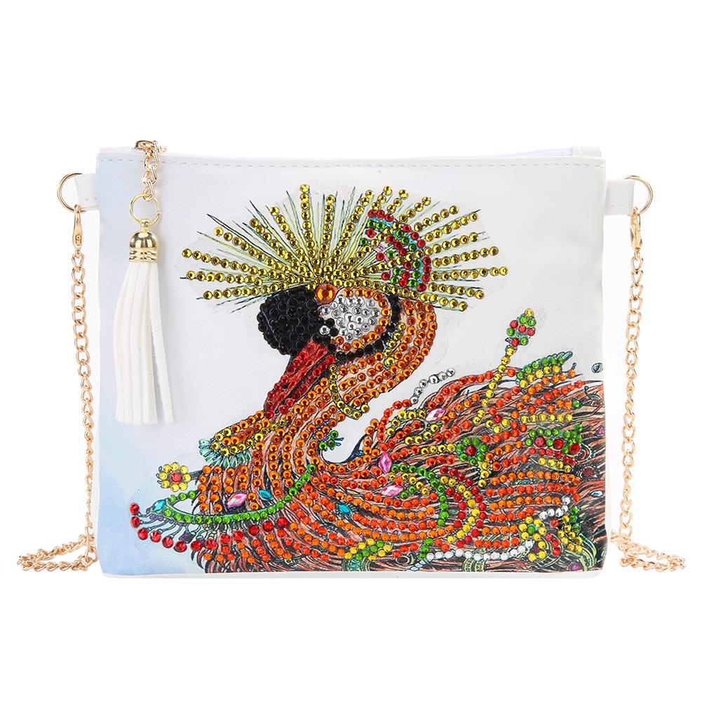 

Swan-DIY Creative Diamond Wristlet Bag, 501 Original