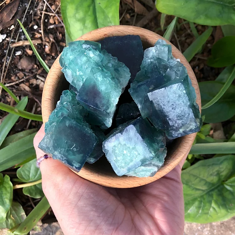 Olivenorma Large Raw Fluorite Crystal Natural Stone
