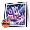 Winter Houses - Crystal Rhinestone Diamond Painting