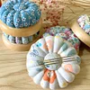 Pumpkin Shaped Magnetic Needle Pin Cushion Holder DIY Craft Random Pattern