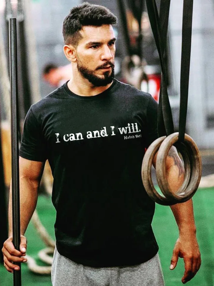 I Can And I Will Printed T-shirt