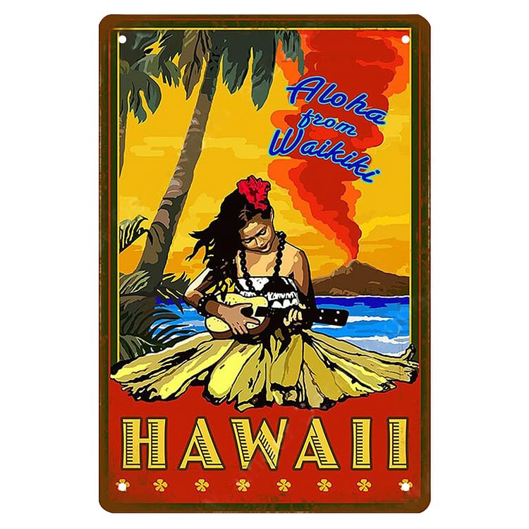 Aloha Room Tiki Bar - Vintage Tin Signs/Wooden Signs - 20*30cm/30*40cm