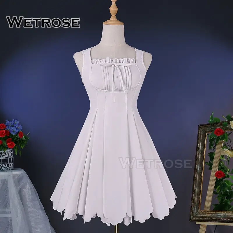 [Wetrose] In Stock Cardcaptor Sakura White Dress Sakura Kinomoto Anime Cosplay Costume