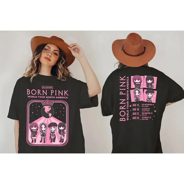 BLACKPINK World Tour BORN PINK North America Encore Cute T-shirt