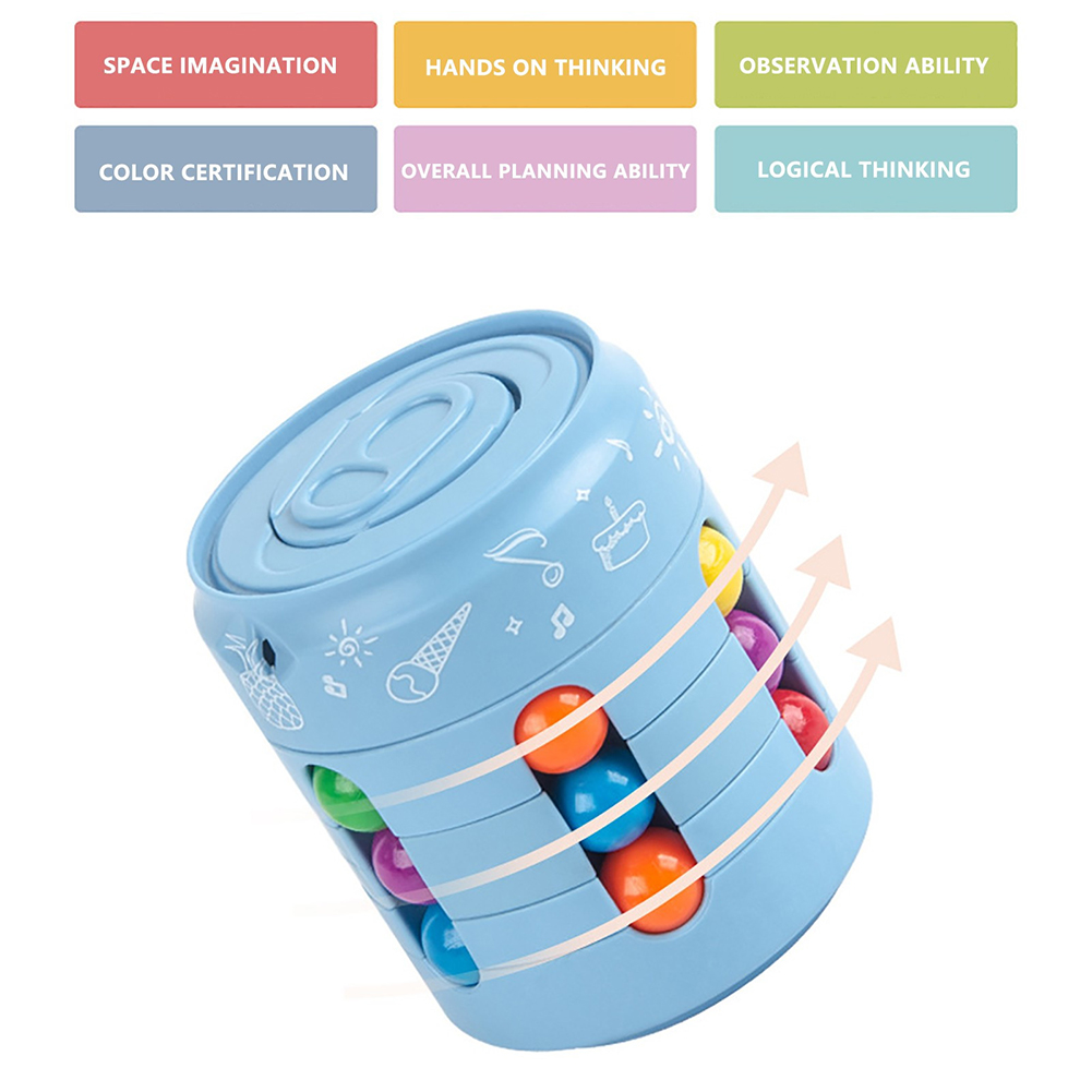 

Rotating Funny Bean Cube Fingertip Gyro for Kids Stress Relief Toys Game, 501 Original