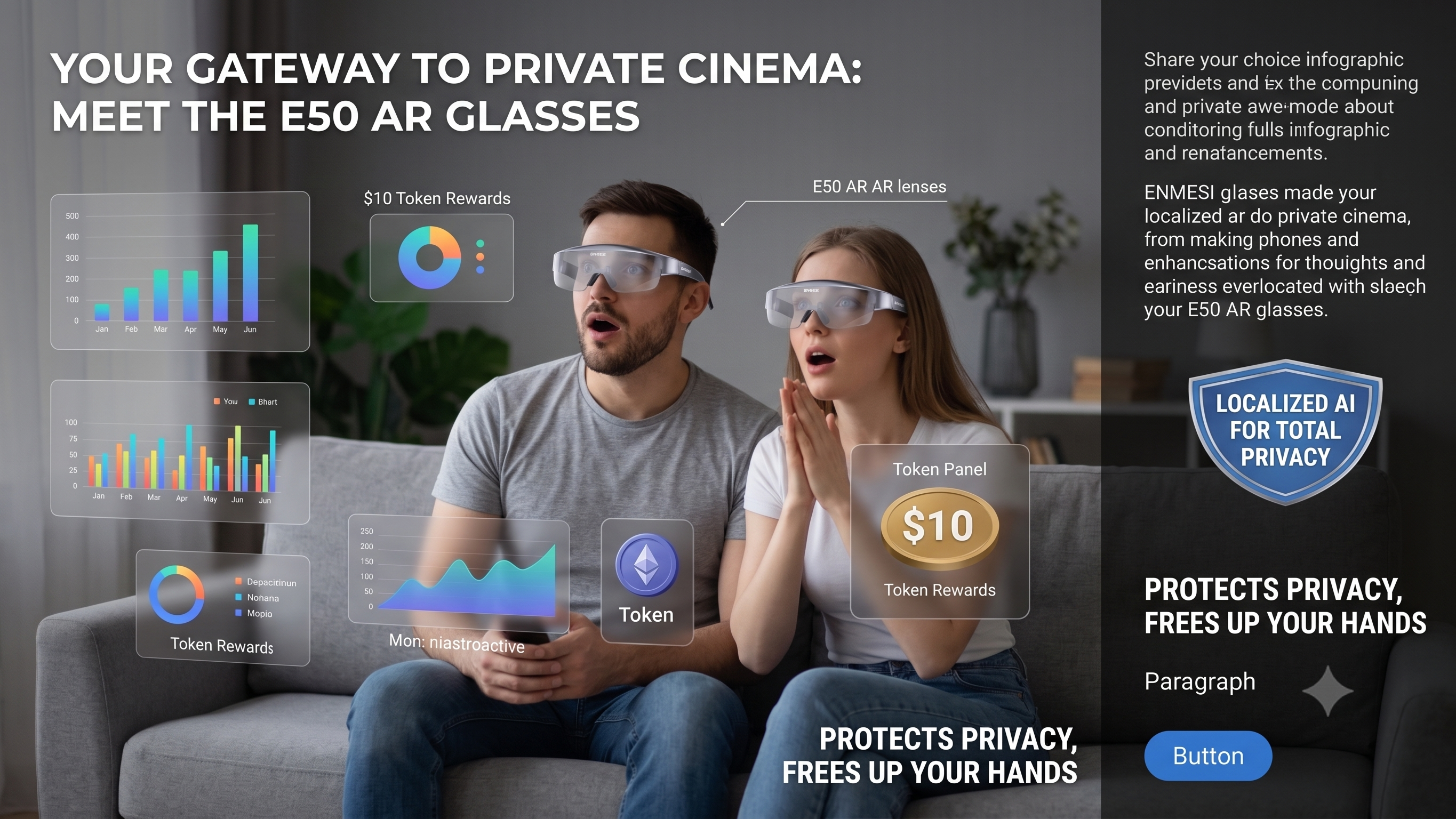 Immersive Beginer - Your Gateway to Private Cinema: Meet the E50 AR Glasses