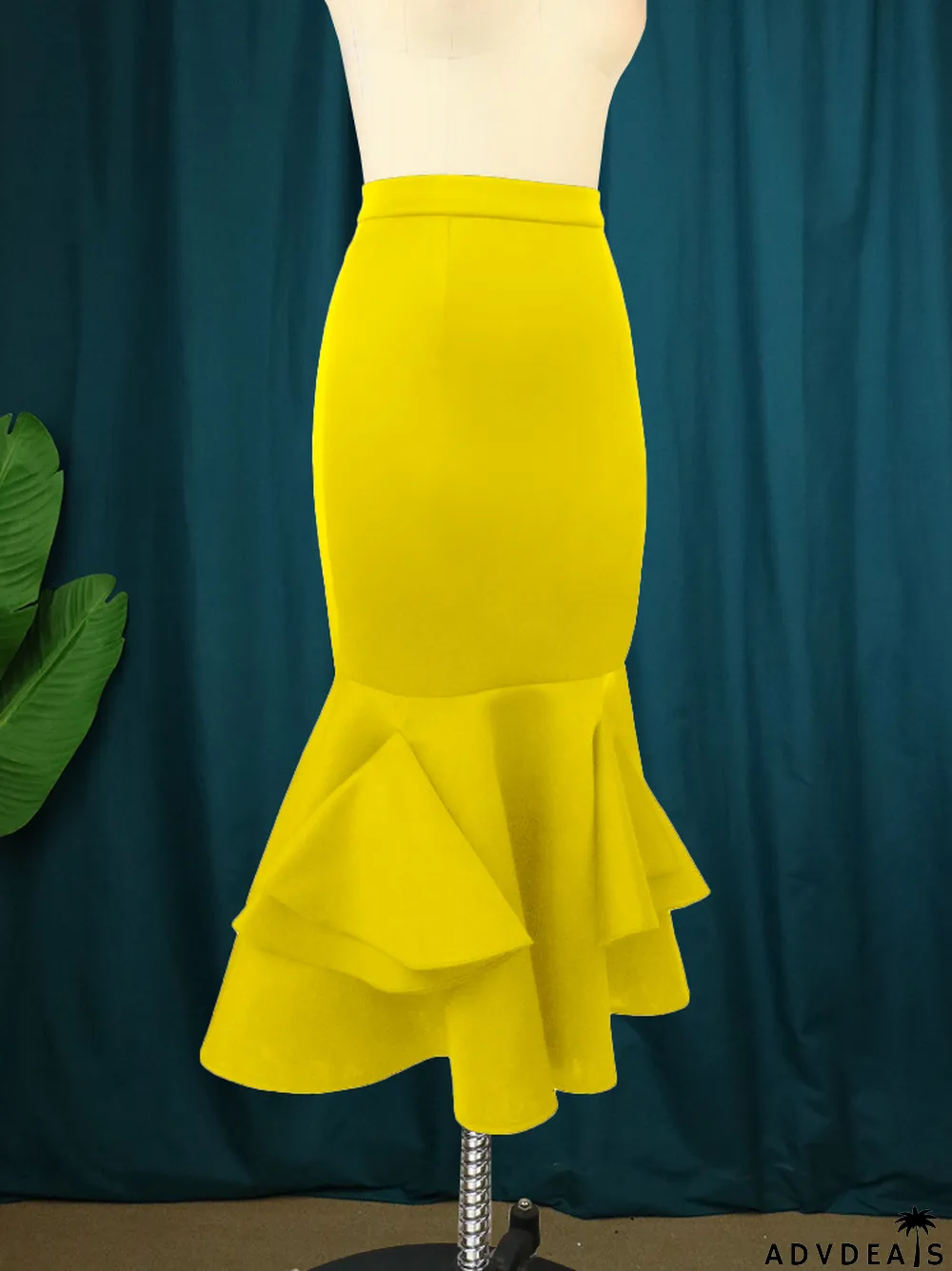 Fall High Waist Comfort Skirt Career Slim Fit Fishtail Bustskirt