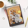 Katze Kristall Notizblock Skizzenbuch - 5d DIY Handwerk Notizbuch