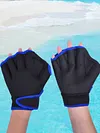 Unisex Swimming Training Gloves Neoprene Finger Webbed Gloves for Adult Exercise
