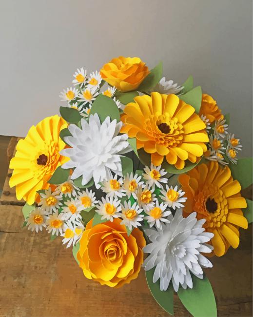 

Yellow Flowers – Paint By Numbers - 40*50CM, 501 Original