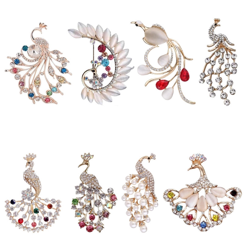 Peacock Senior Brooch Fashion Animal Corsage Cute Alloy Pin Clothing Accessories Gift Jewelry
