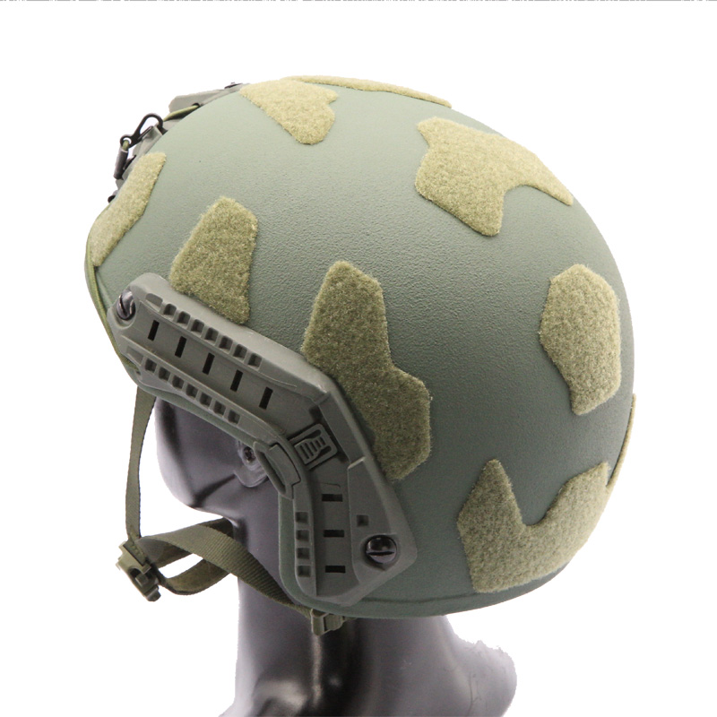 Only 2.4 lbs FAST Level IIIA Ultralight Tactical Helmet 7.62*51mm High Cut Ballistic Helmet