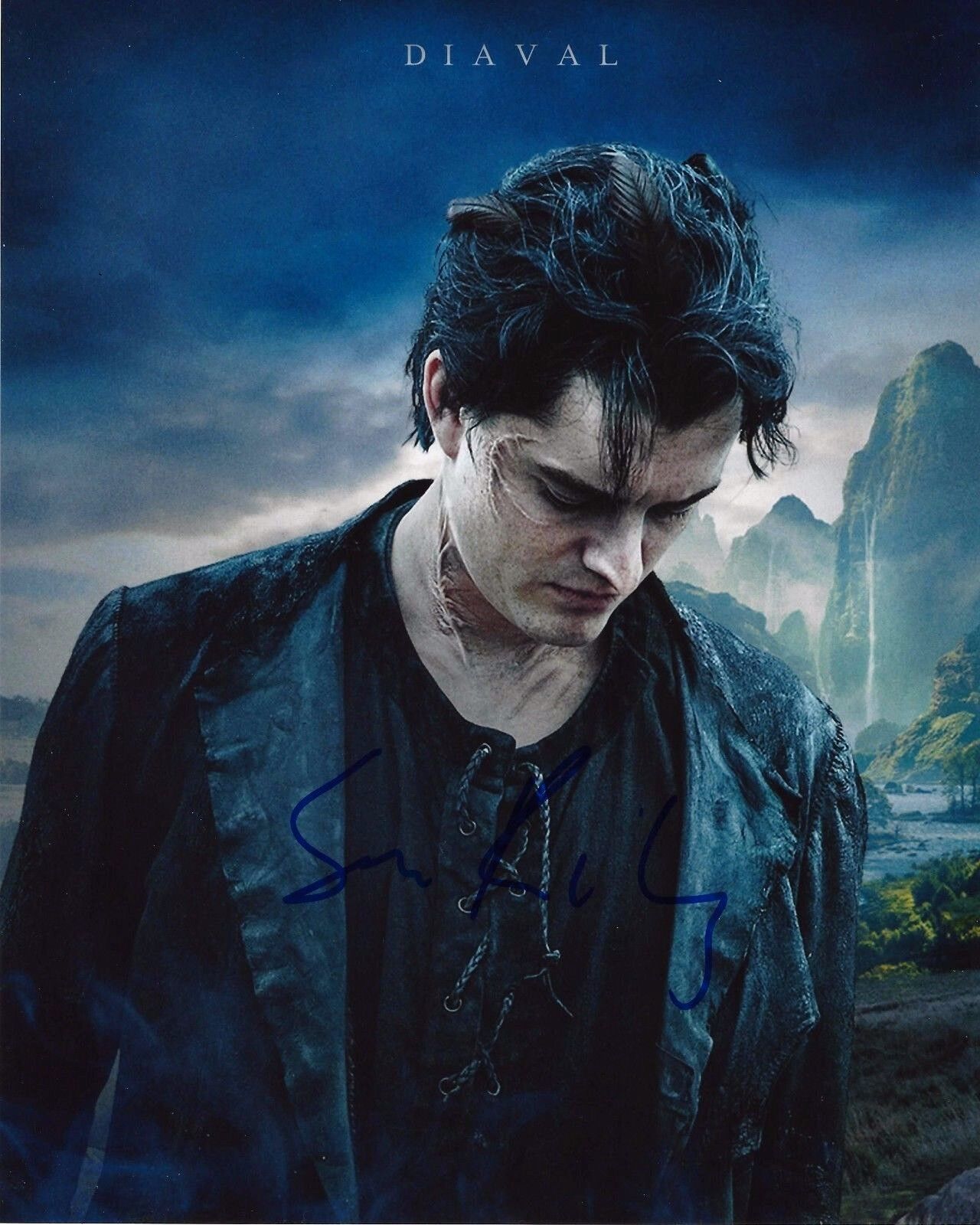 ACTOR SAM RILEY SIGNED  FIRE MOVIE 8X10 Photo Poster painting F W/COA MALEFICENT ON THE ROAD