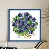 Flower - 9CT Partial Beaded Cross Stitch Kit(22x22cm)