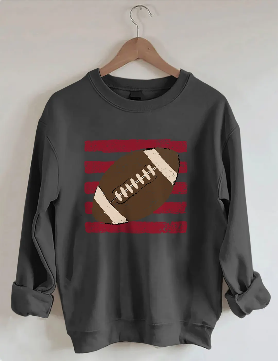 Striped Football Ball Sweatshirt