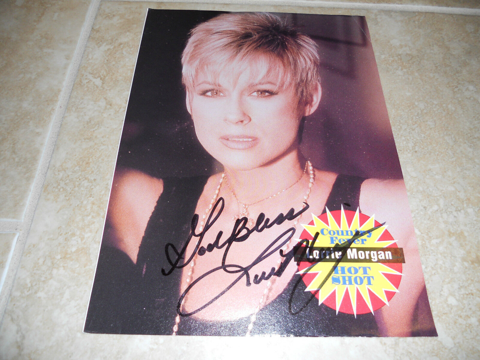 Lorrie Morgan Signed Autographed 8.5 x 11