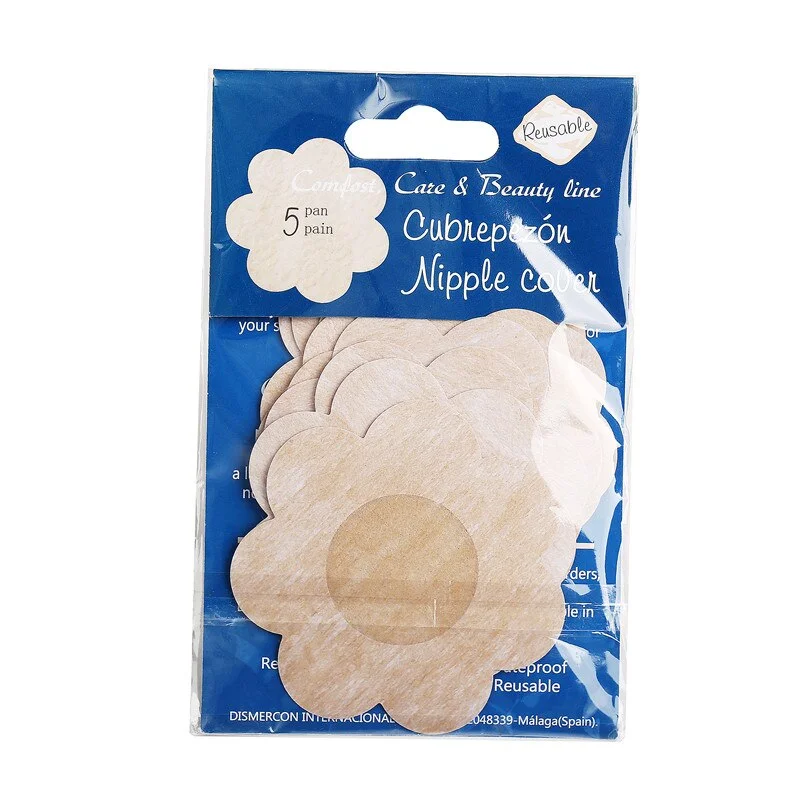 9CM-13CM Plus Size Rabbit Nipple Cover Breast Petals Intimates Accessories Push Up Invisible Bra Reusable Breast Stickers 1Pair