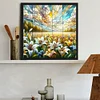 Diamond Painting-DIY Full Round Drill Stained Glass Art Lily