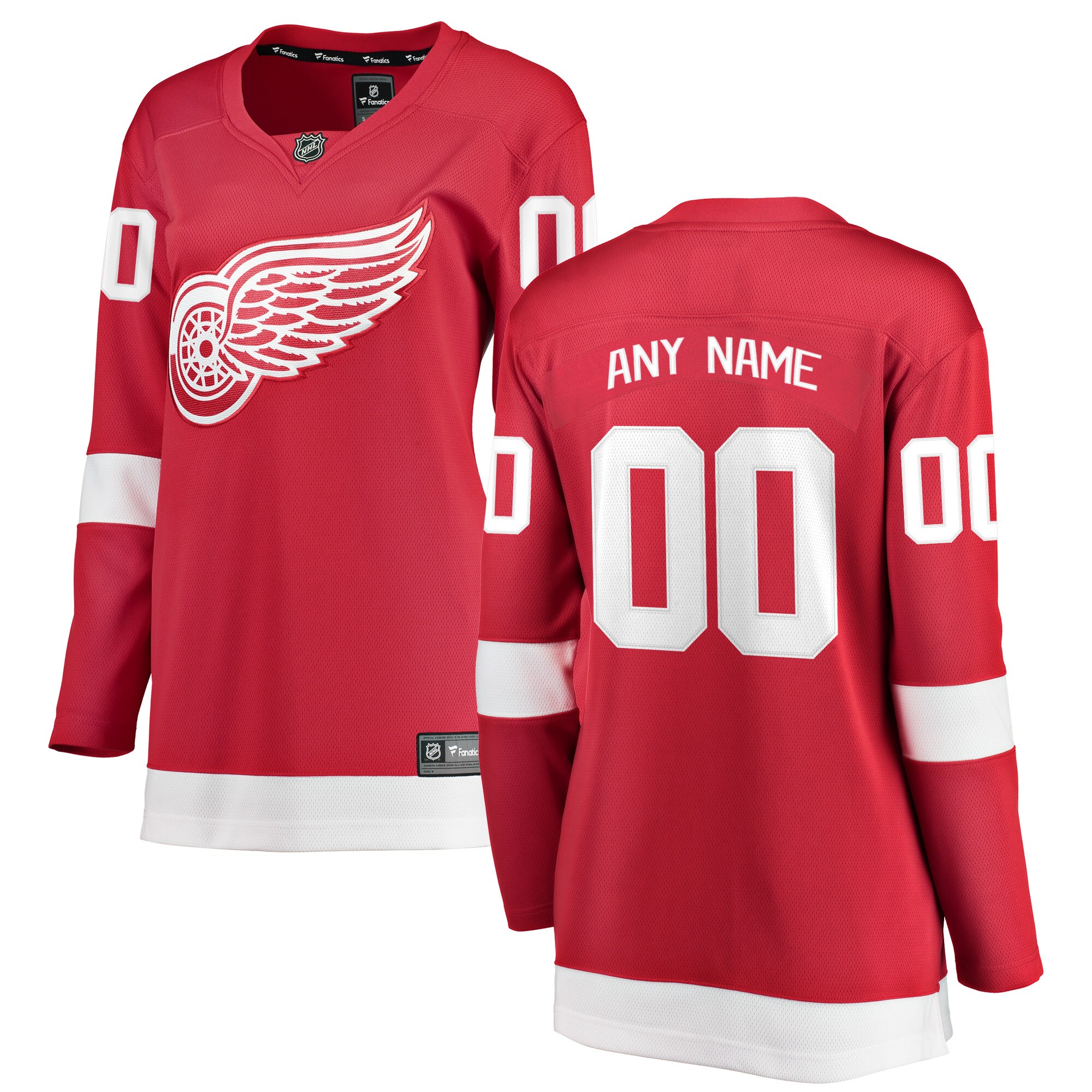 Detroit Red Wings Fanatics Women&rsquo;s Home Breakaway Custom Jersey &ndash; Red mysite