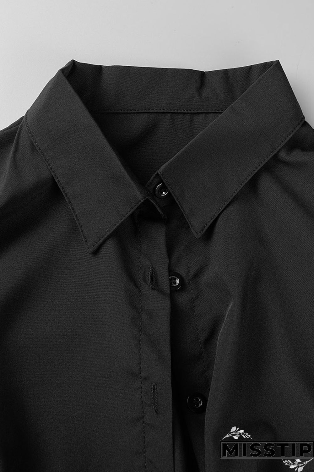 White Casual Print Patchwork Turndown Collar Long Sleeve Two Pieces