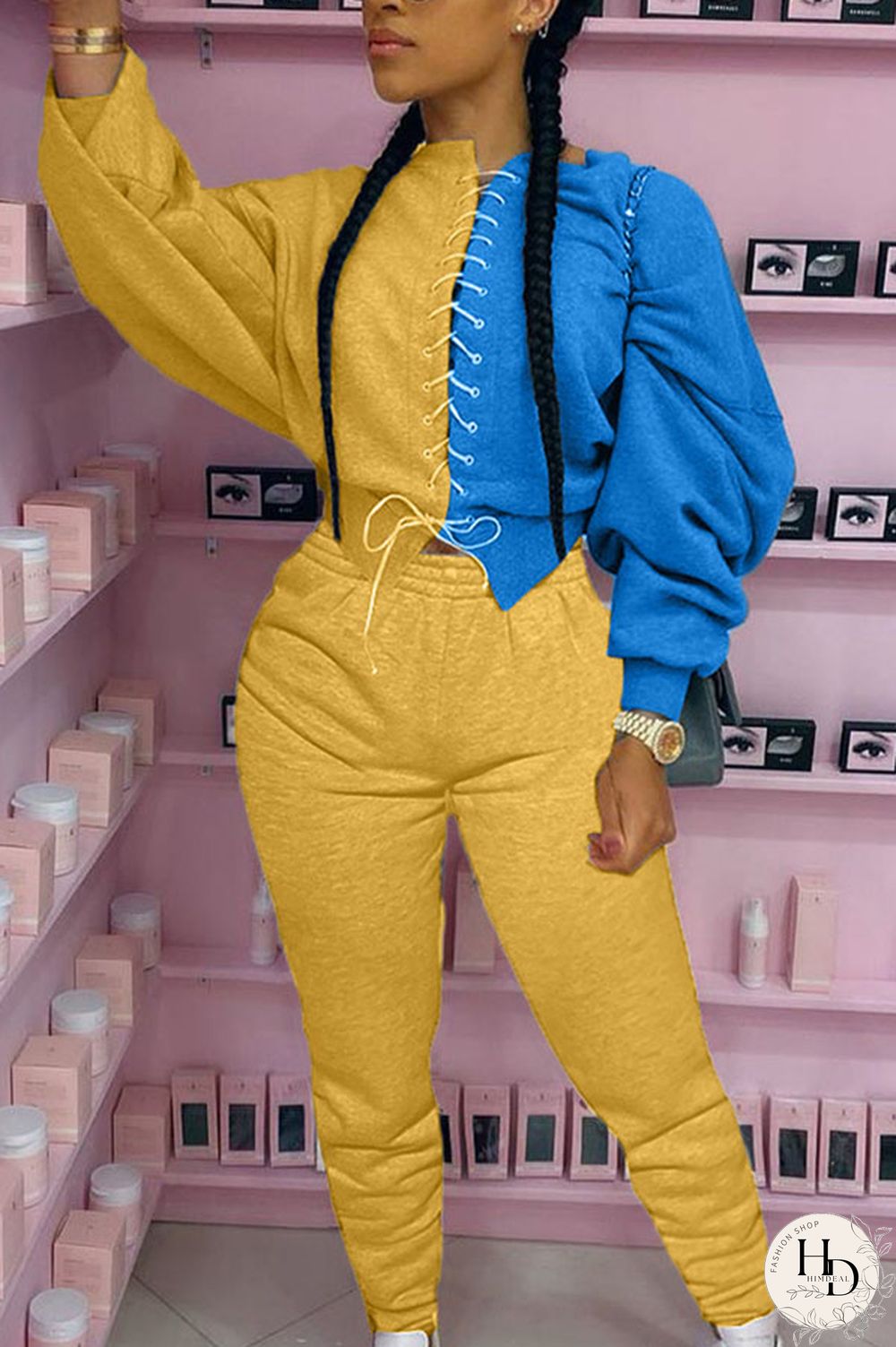 Grey Sexy Solid Patchwork O Neck Long Sleeve Short Two Pieces