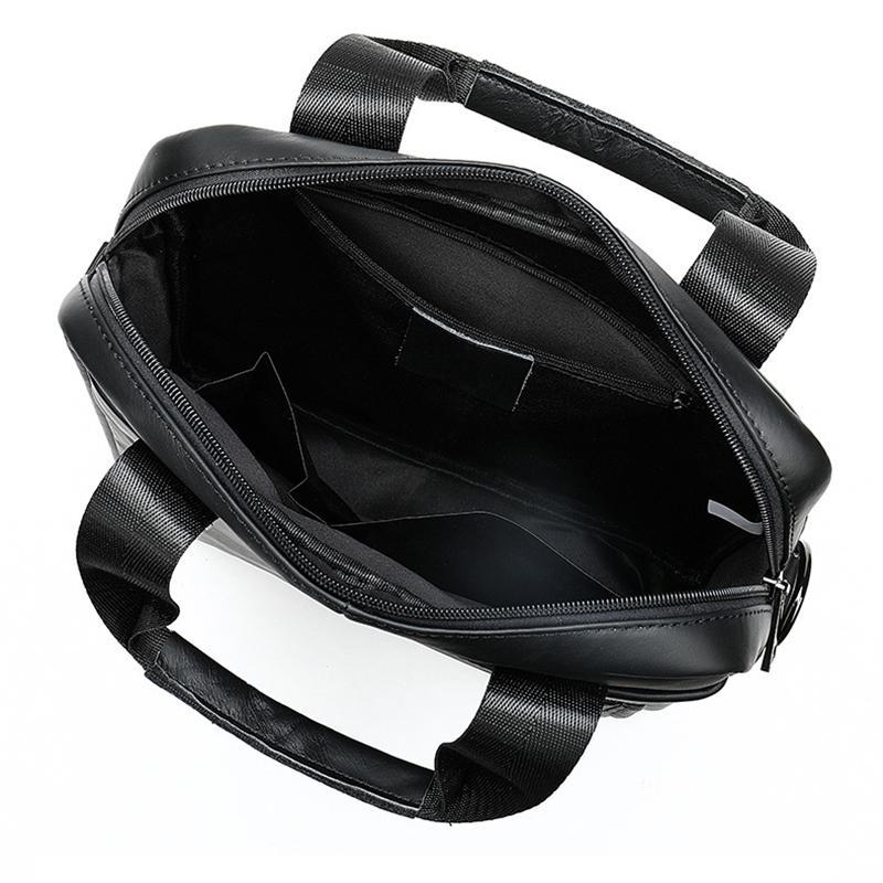 Premium Quality Fine Stitching Dual Top-Handled Adjustable Strap Business-Use Sling Bag