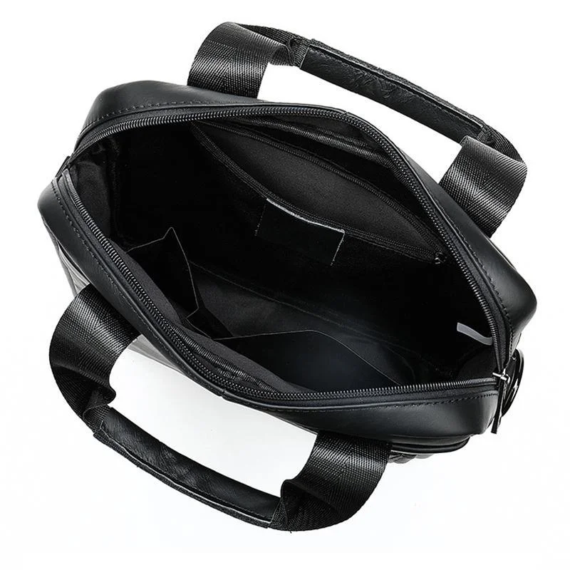 Premium Quality Fine Stitching Dual Top-Handled Adjustable Strap Business-Use Sling Bag