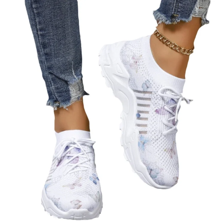 Women's Butterfly Pattern Sneakers Radinnoo.com