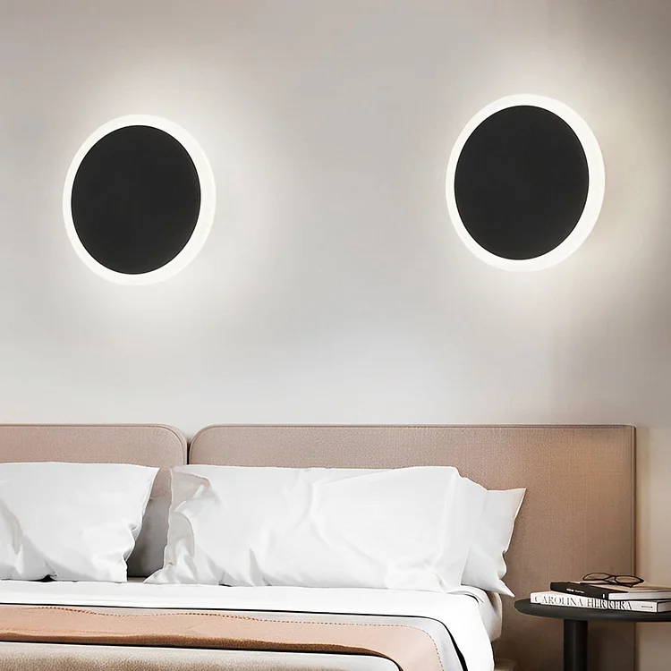 Round Rotatable LED Iron Acrylic Modern Wall Lamp Wall Sconces Lighting - Appledas