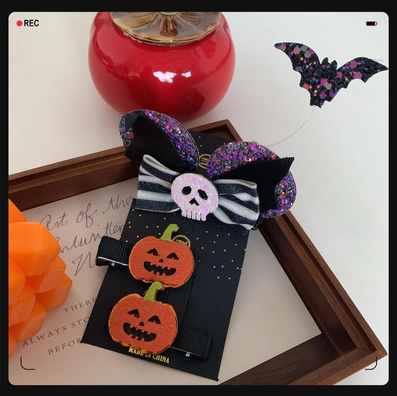 Women’s Funny Classic Style Halloween Pattern Felt Fabric Hair Clip