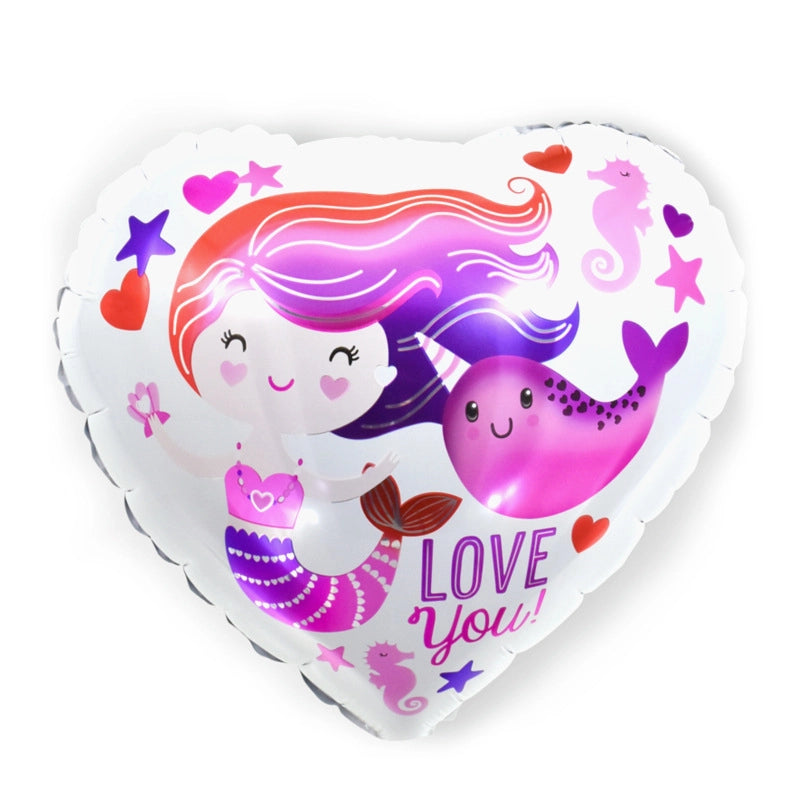 Vacation Minimalist Heart Shape Aluminum Film Travel Daily Balloons