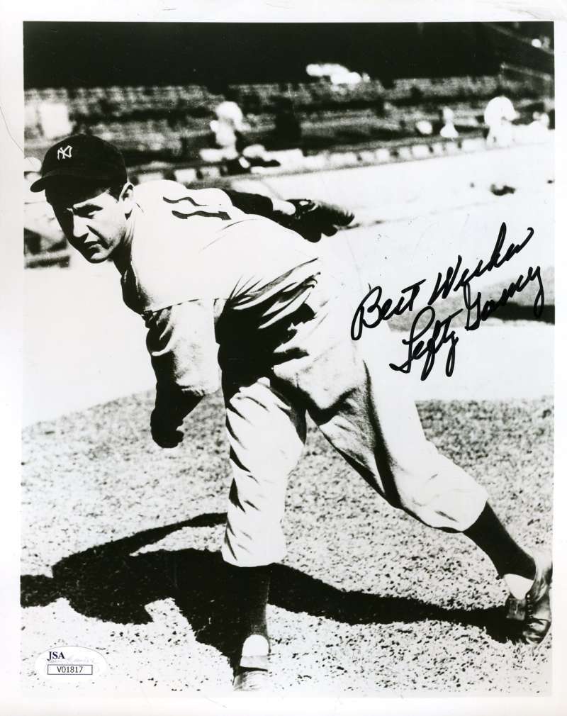 Lefty Gomez Jsa Coa Autographed 8x10 Photo Poster painting Hand Signed Authentic