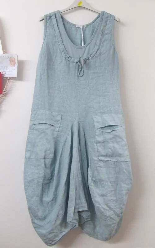 Casual sleeveless solid color Jumpsuit