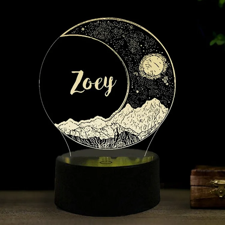 Lampe de chevet lune LED Lumières coloréese personnalisée