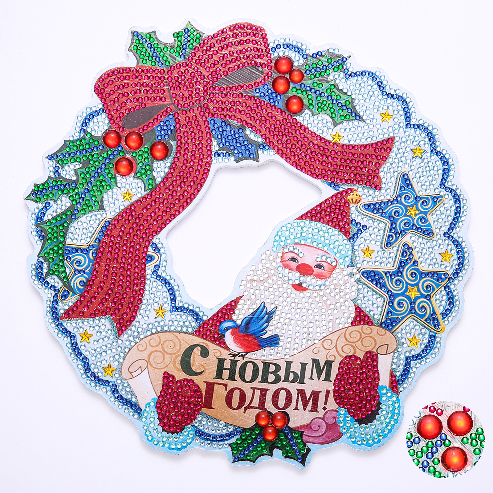 

Santa Claus Wreath - 5D DIY Craft Decoration - 23*23CM, 501 Original