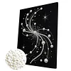 DIY Pearl Painting Beautiful Lines for Home Wall Decor with Frame(40*30cm)