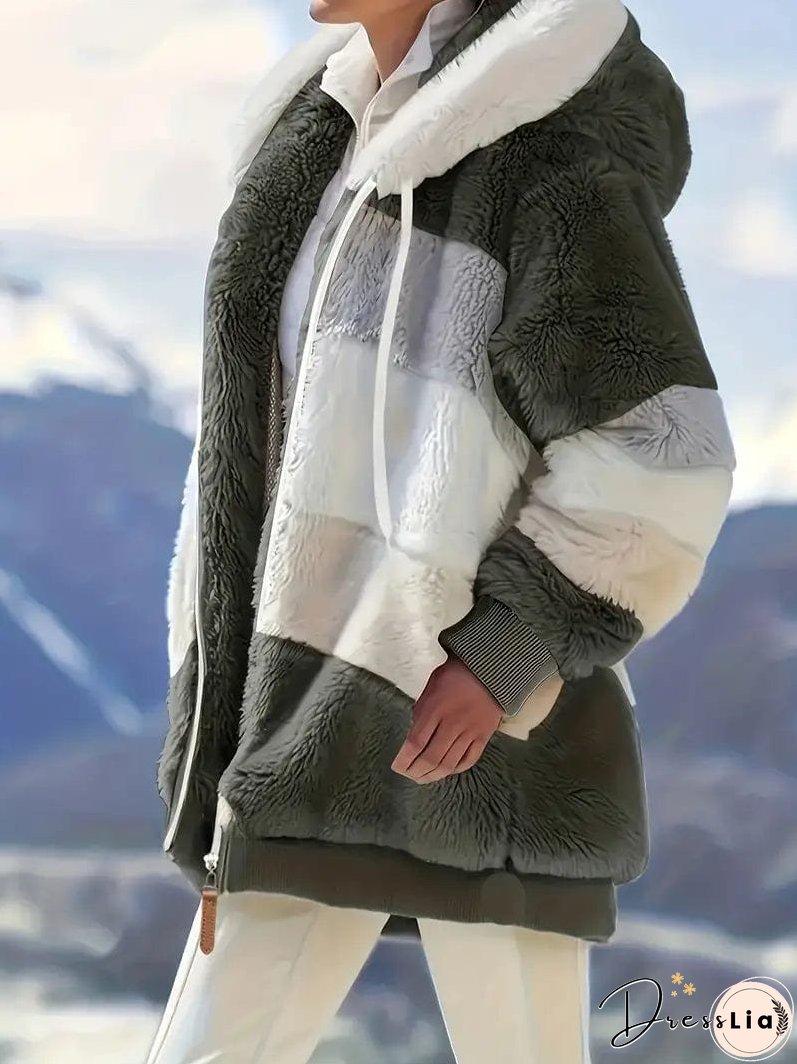 Cozy Tie-Dye Fleece Jacket for Women