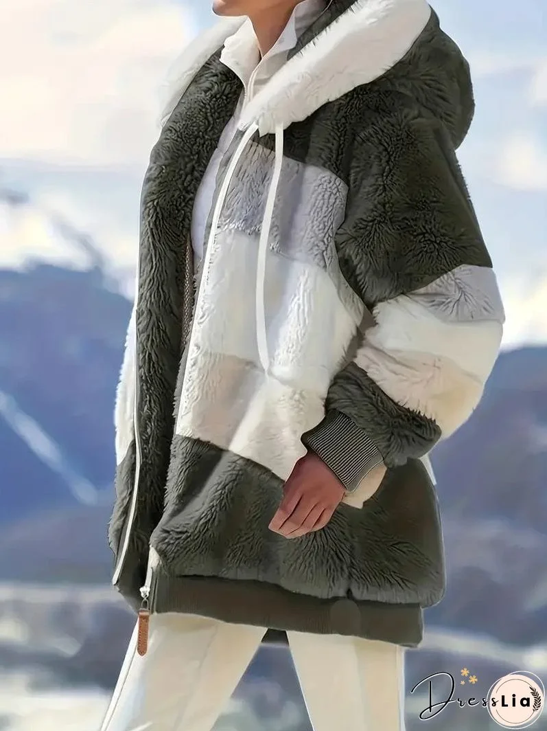 Cozy Tie-Dye Fleece Jacket for Women