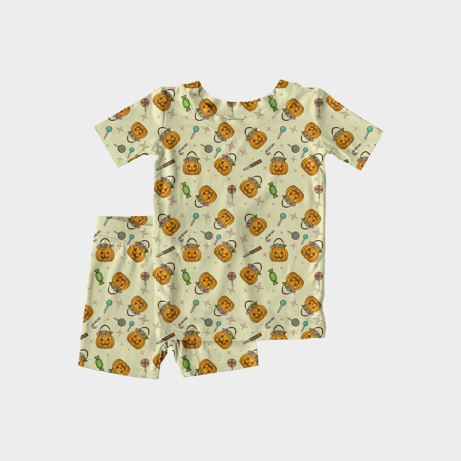 Cheerful Mix-Themed Bamboo Fiber Kids' Pajamas REAL SILK LIFE